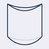 Bottom curved seal